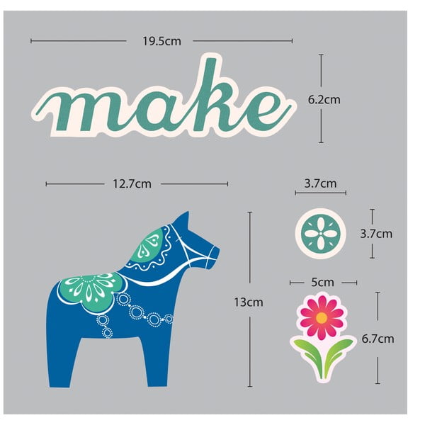 Samolepka Fanastick Small Colorful Horses-image-3