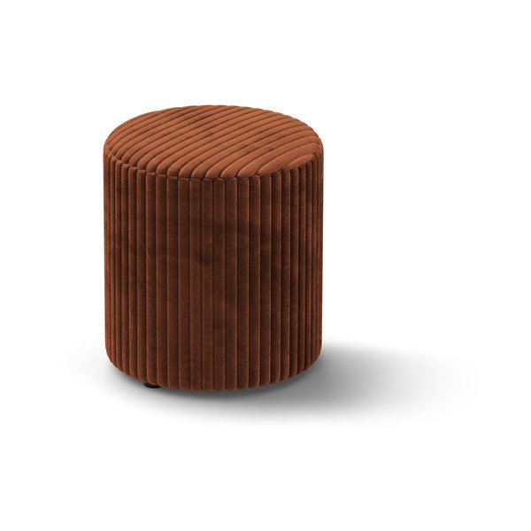 Manšestrový taburet v cihlové barvě Dia – Micadoni 