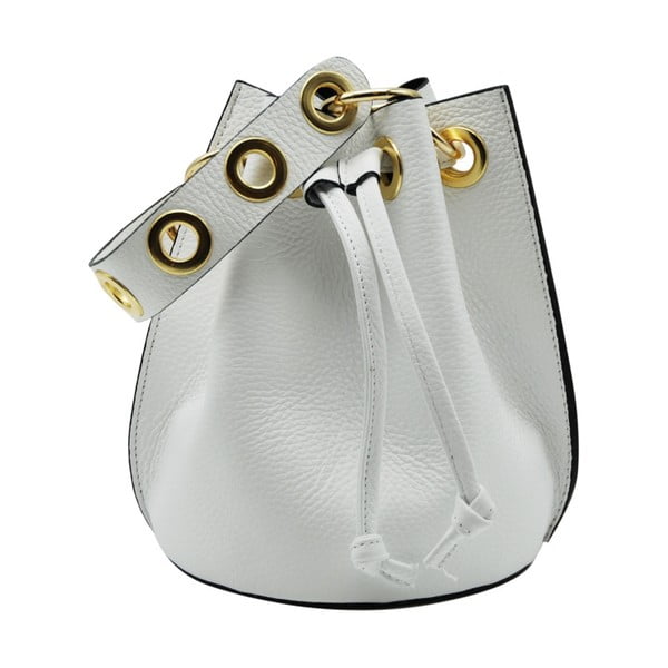 Bílá kabelka z pravé kůže Andrea Cardone Cantaloupe