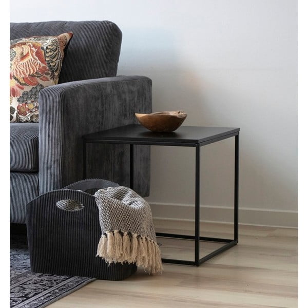 Černý odkládací stolek House Nordic Vita, 45 x 45 cm-image-1