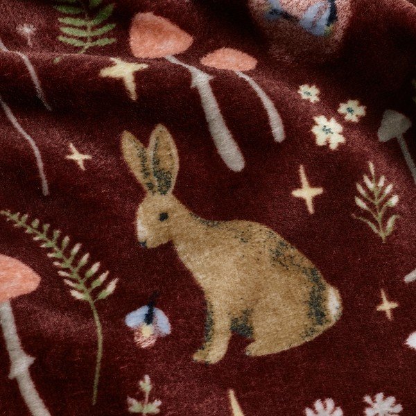 Tmavě hnědá deka 130x170 cm Enchanted Twilight Animals – Catherine Lansfield-image-3