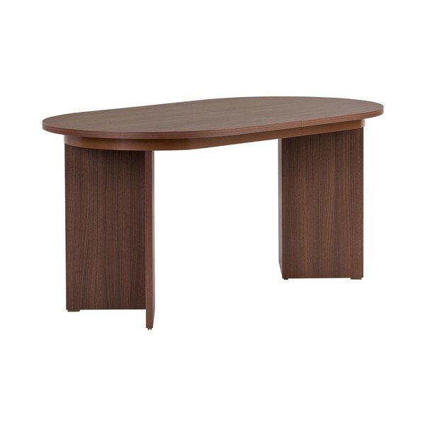 Rozkládací jídelní stůl s přídavnou deskou v dekoru ořechu 90x160 cm Sorell – Kalune Design