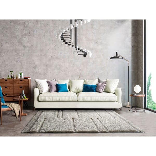 Béžový koberec Universal Kai Stripe, 57 x 115 cm-image-1