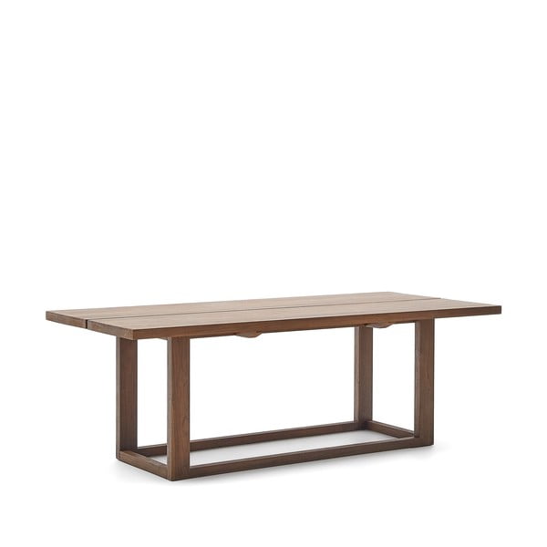 Jídelní stůl z teakového dřeva v přírodní barvě 100x220 cm Sashi – Kave Home