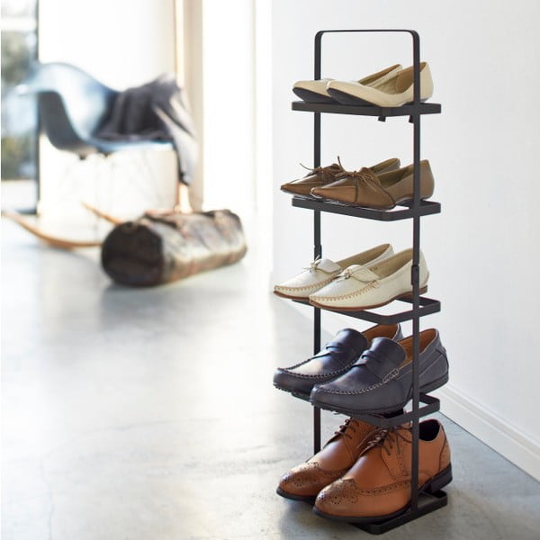 Černý kovový stojan na boty Tower Shoe Rack – YAMAZAKI-image-3