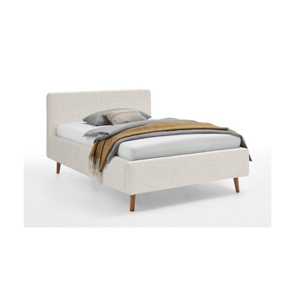 Bílá čalouněná dvoulůžková postel s úložným prostorem s roštem 140x200 cm Mattis – Meise Möbel-image-3