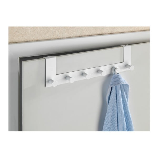 Bílý kovový věšák na dveře 39 cm Celano – Wenko-image-3