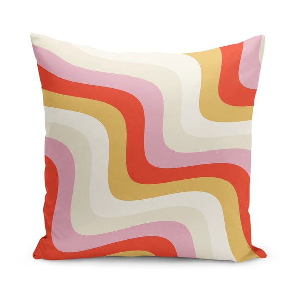 Povlak na polštář 43x43 cm Creamy Raspberry Swirl – Mila Home