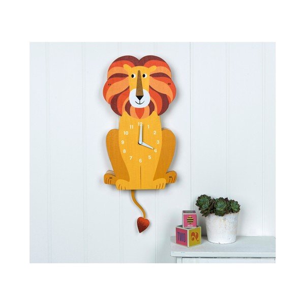 Dřevěné hodiny Rex London Charlie The Lion-image-4