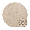 Světle hnědý kulatý koberec ø 133 cm Wolly – BT Carpet