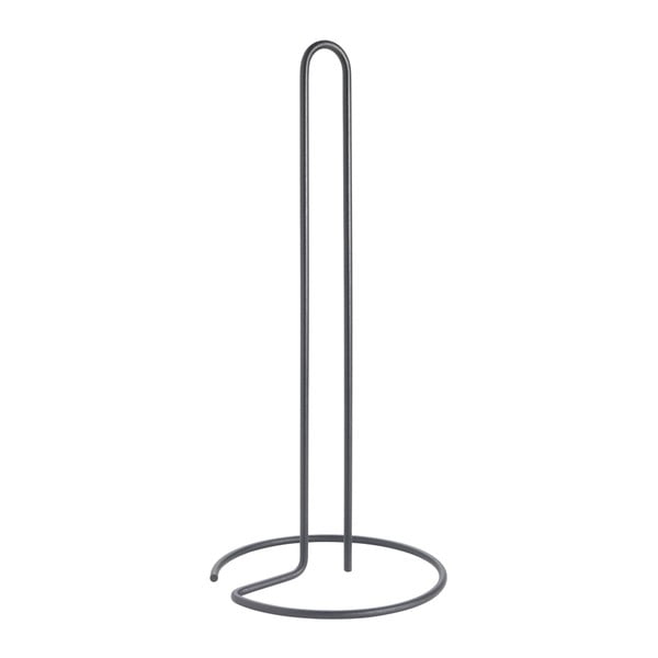 Matně černý ocelový stojan na papírové utěrky ø 14 cm Lava – Metaltex
