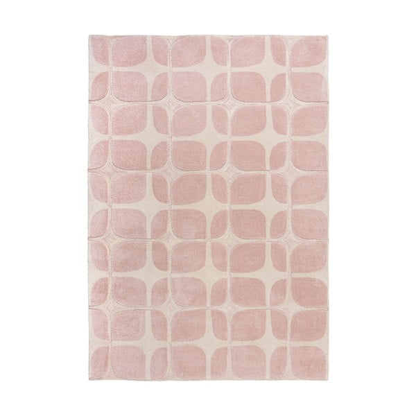 Růžový koberec Flair Rugs Mesh, 160 x 230 cm