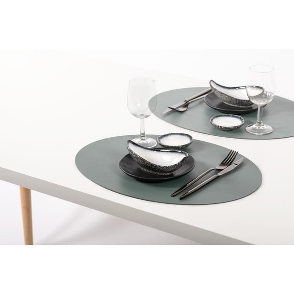 Modré prostírání z recyklované kůže ZicZac Titan, 33 x 45 cm-image-1