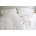 Bílé mušelínové povlečení na dvoulůžko 200x200 cm Plain Muslin – Butter Kings
