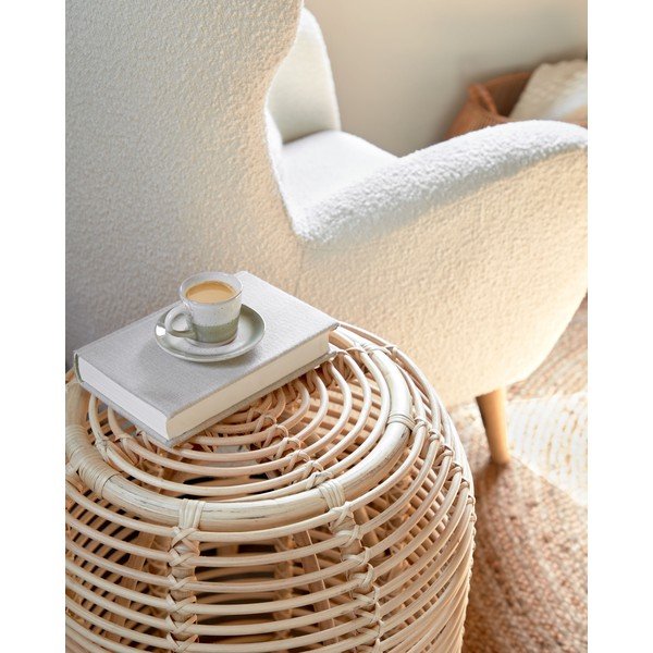 Ratanový kulatý odkládací stolek ø 45 cm Kohana – Kave Home-image-2