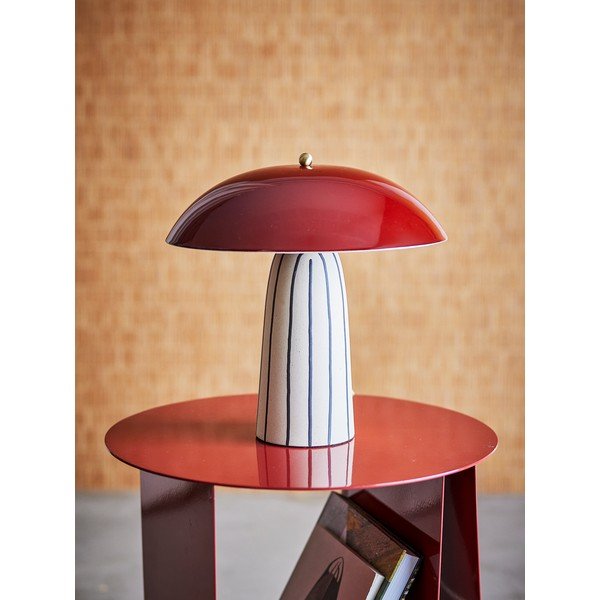 Keramická stolní lampa s kovovým stínidlem (výška 32 cm) Arvid – Bloomingville-image-4