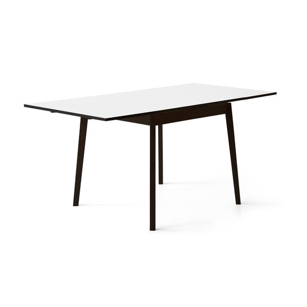 Černo-bílý rozkládací jídelní stůl v dubovém dekoru Hammel Single, 90 x 90 cm-image-3