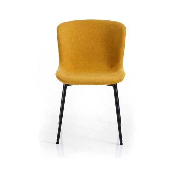 Okrově žluté jídelní židle v sadě 2 ks Snug – Tomasucci-image-4