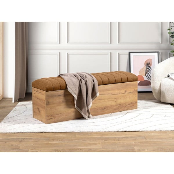 Lavice v oranžové a přírodní barvě Oceane – Bobochic Paris-image-1