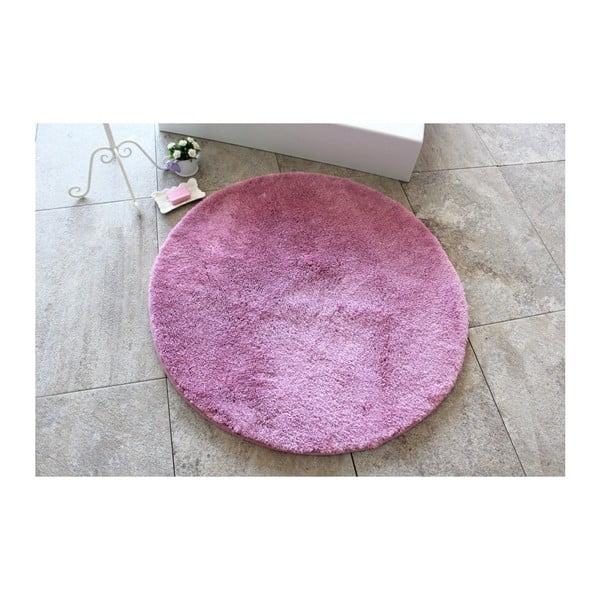Fialová koupelnová předložka Confetti Bathmats Colors of Lilac, ⌀ 90 cm