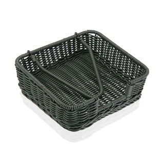 Šedý košík na papírové ubrousky Versa Wonda, 20 x 20 cm