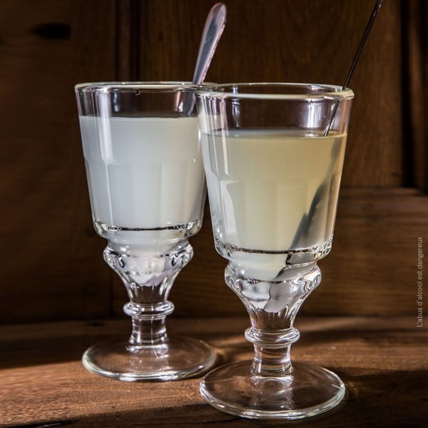 Sada sklenice a nerezové lžičky 300 ml Absinthe – La Rochére-image-2