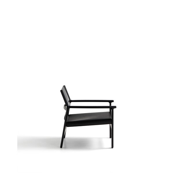 Černé kožené křeslo Jan – Kave Home-image-3