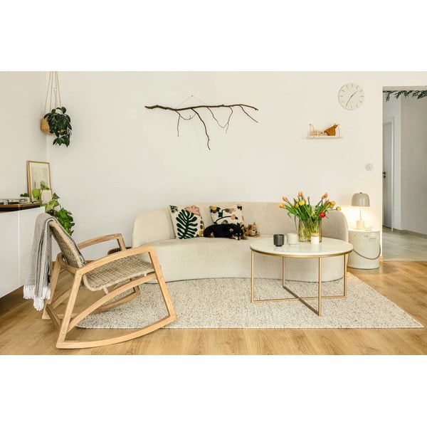 Šedobéžový ručně tkaný koberec s příměsí vlny 200x290 cm Minerals – Flair Rugs-image-3