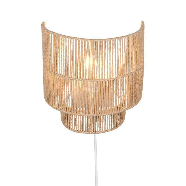 Nástěnné svítidlo na USB v přírodní barvě Satna – Reality-image-2