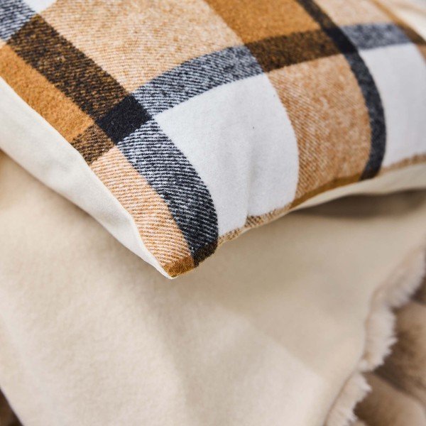 Dekorační polštář 45x45 cm Ecossais – douceur d'intérieur-image-2