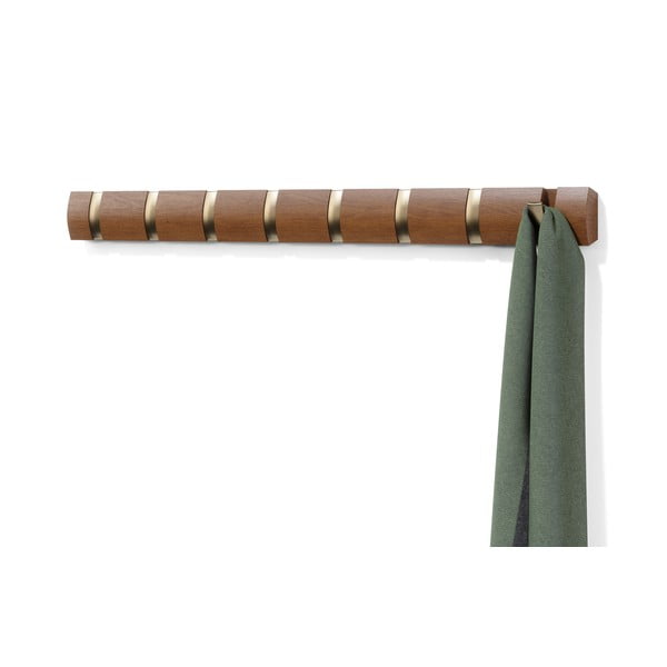 Hnědý nástěnný věšák z topolového dřeva Flip – Umbra-image-4