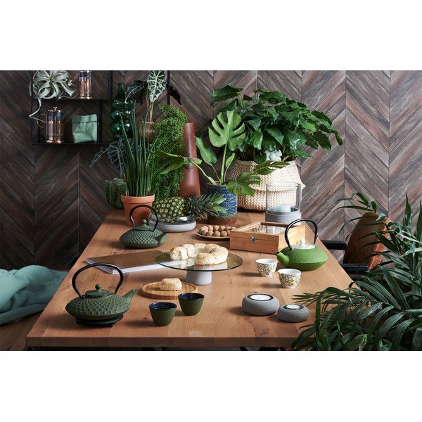 Sada 2 zelených litinových hrnečků na čaj Bredemeijer Xilin, ⌀ 7,8 cm-image-1