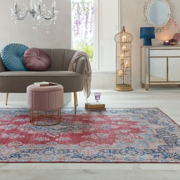 Červený pratelný koberec 160x230 cm FOLD Colby – Flair Rugs-image-4