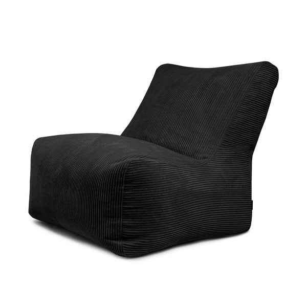 Černý manšestrový sedací vak Seat 100 Lounge – SLOWDOWN