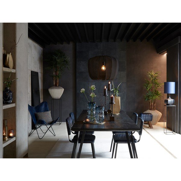 Černé jídelní židle z imitace kůže v sadě 2 ks Masana – Light & Living-image-1