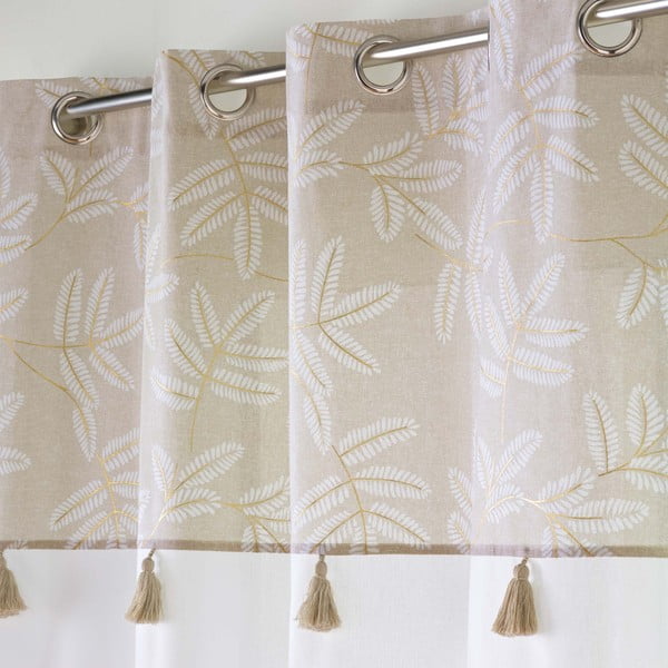 Bílý/béžový závěs s příměsí bavlny 140x240 cm Altea – douceur d'intérieur-image-2