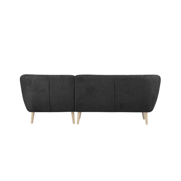 Tmavě šedá pohovka s lenoškou na pravé straně Mazzini Sofas Sicile-image-2