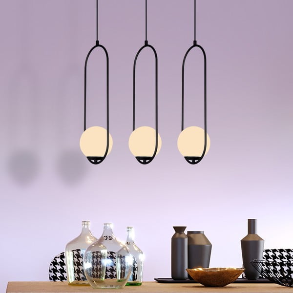 Černé závěsné svítidlo Squid Lighting Arch, výška 146 cm-image-3