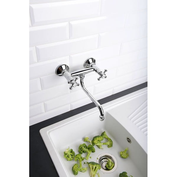 Nástěnná umyvadlová baterie v bronzové barvě (1 výstup) Antea – Sapho-image-1