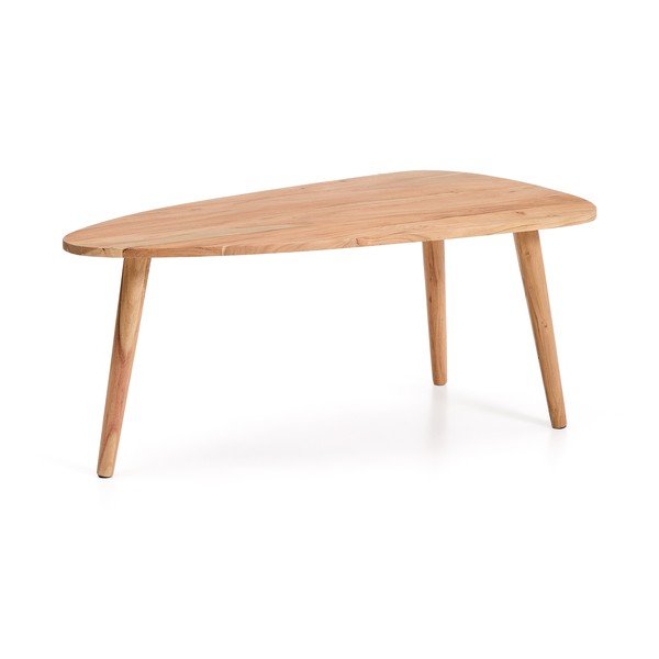 Konferenční stolek z masivu akácie v přírodní barvě 60x110,5 cm Duvani – Kave Home-image-2