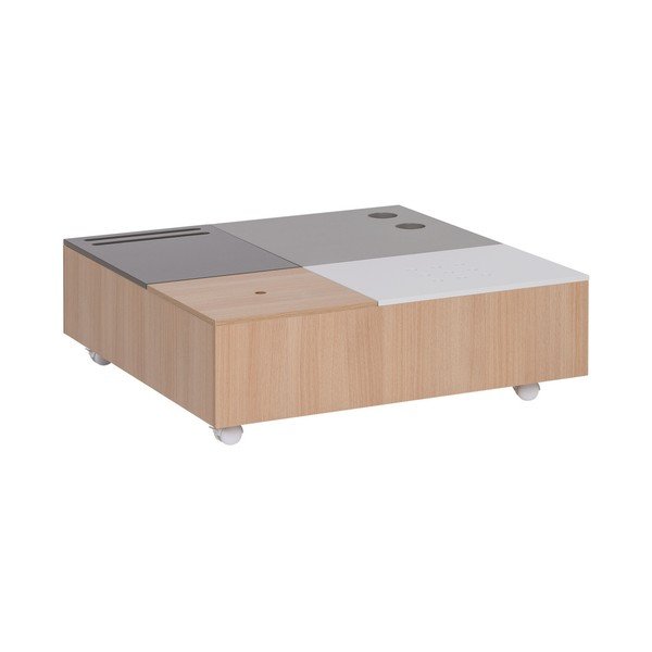 Multifunkční konferenční stolek na kolečkách s úložnými prostory Vox Custom-image-2