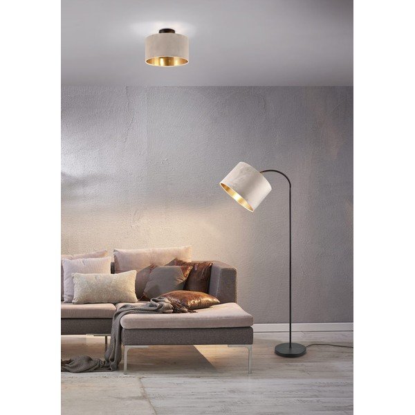 Černo-béžová stojací lampa (výška 205 cm) Julieta – Trio-image-1