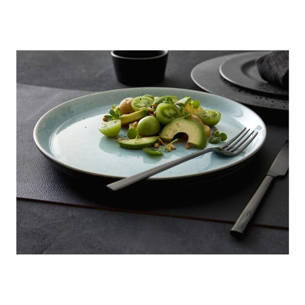 Světle šedý talíř z kameniny ø 27 cm Grey/Light Blue – Bitz-image-2