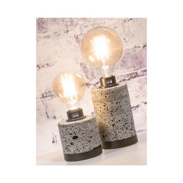 Šedá stolní lampa z lávového kamene Good&Mojo Galapagos, výška 20 cm-image-2
