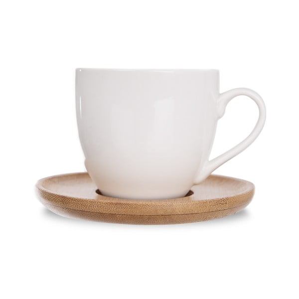 Bílé porcelánové šálky v sadě 6 ks 125 ml Whiteline – Orion