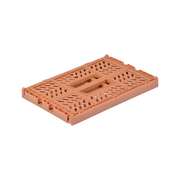 Plastový úložný box v lososové barvě 21x14.5x8 cm – Homéa-image-2