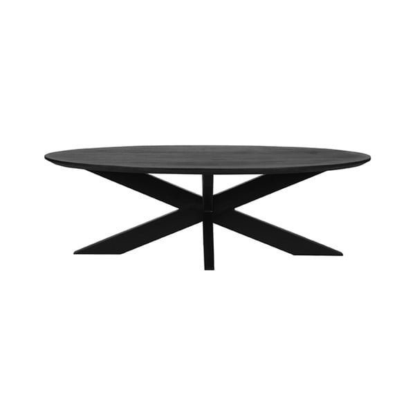 Černý konferenční stolek z mangového dřeva 70x130 cm Zip – LABEL51