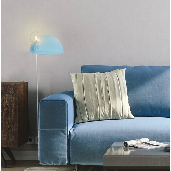Modré nástěnné svítidlo s poličkou Homemania Decor Shelfie-image-4