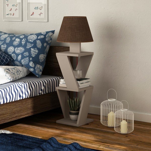 Hnědá volně stojící lampa Kozena Light Mocha Brown-image-1