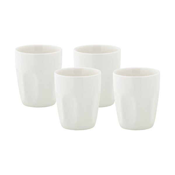 Bílé porcelánové hrnky v sadě 4 ks 200 ml Basic – Maxwell & Williams